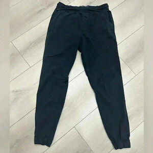 Zara Men’s Joggers black pants jeans medium elastic waist pull on